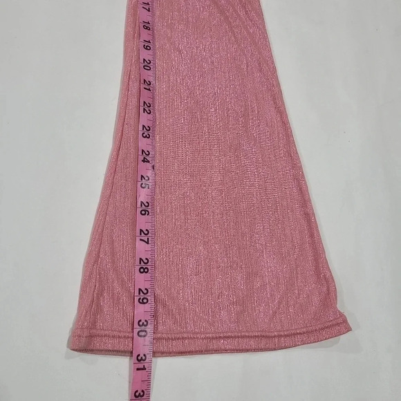 Poster Grl Size XS Disco‎ Pants Festival Rave Pink Shimmer Barbiecore Dolls Kill - Picture 7 of 11